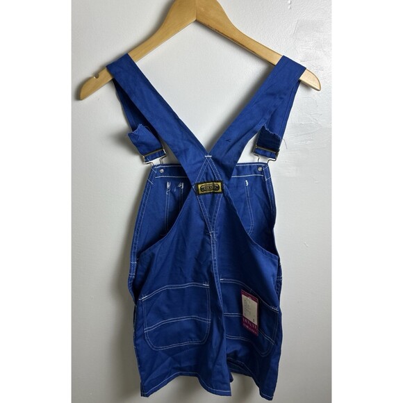 Vintage Deadstock Washington Dee Cee Overall Shorts Blue Size 9 Made in USA - Picture 3 of 12